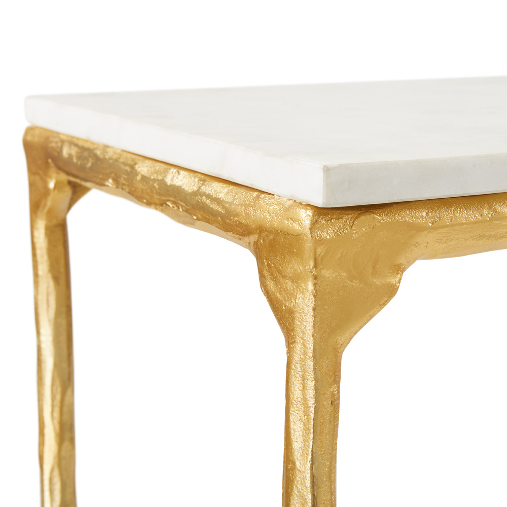 Ramona Console Table: Gold Base